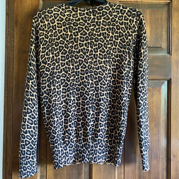Michael kors leopard knitted cardigan sweater - Picture 4 of 6